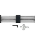300mm Stroke Heavy Duty Linear Rail Guide Slide with Hand Crank and 5 Fixing Holes for CNC, Aluminum Alloy, SFU1605 Compatible
