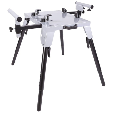 Heavy Duty Chop Saw Stand With Universal Fitting A Real Workhorse Height Adjustable From 595 To 815mm Black And Silver