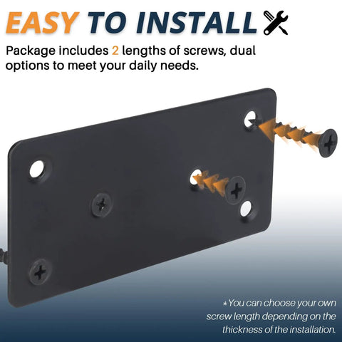 Heavy Duty Mending Plates Pack Of Four Black Steel Straight Brace Brackets For Furniture And Shelves Tough As Nails Joining Hardware with screws