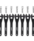 7-piece Low Profile Bicycle Spanner Set 2mm Thick For 13mm To 19mm Cone Wrenches Durable Carbon Steel Multi Function Tool For Gearheads