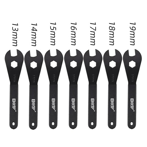 7-piece Low Profile Bicycle Spanner Set 2mm Thick For 13mm To 19mm Cone Wrenches Durable Carbon Steel Multi Function Tool For Gearheads