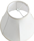 Double Lamp Shades Set of 2 Natural Linen 6x14x10 Inch Handcrafted Beige Lampshades Harp or Clip Adapter Compatible top view