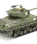One Forty Eight Scale US Medium Tank M4A3E8 Sherman Plastic Model Kit with realistic cast turret and detailed T66 tracks.