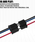 H4 Headlight Socket Connector 3 Way Male And Female Waterproof Wiring Harness Plug Adapter For Most Cars Pair Pack