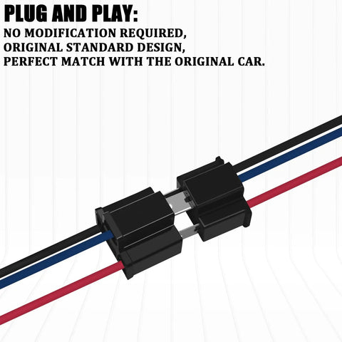 H4 Headlight Socket Connector 3 Way Male And Female Waterproof Wiring Harness Plug Adapter For Most Cars Pair Pack