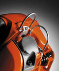 Close-up of Top Handle Gas Chainsaw 12 Inch Bar 35.2cc Workhorse Pro Grade Compact Saw with easy start and side tensioning feature.