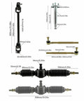 Components for Beefy Heavy Duty Rear Live Axle Kit For DIY Go Karts ATVs Drift Trikes And Golf Carts With 44 Inch Axle