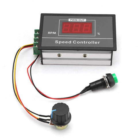 Dope DC Motor Speed Controller With Digital Display And Start Stop Switch, 6V To 60V, 30A PWM For DC Motors device