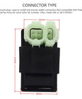 Hot 6 Pin AC CDI Box For GY6 49cc 50cc 125cc 150cc Engines Fit Scooters Mopeds ATVs Go Karts Quad Bikes High Performance Ignition Module Replacement Kit Plus with green connector type.