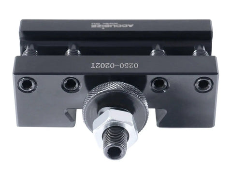 Front view of BXA Style 2 Extra Large Quick Change Tool Holder For Three Quarter Inch Turning Tools, Boring And Facing, Steel Construction