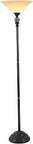 Plymouth Floor Lamp In Oil Rubbed Bronze With Marble Accents, Medium Size, transitional modern lighting with sleek curves and scavo shade