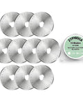 45mm Rotary Cutter Blades Set 10 Pack Replacement Blades For Fabric And Leather Ultra Sharp High Carbon Steel Fits Fiskars OLFA Truecut Cutters Durable Pro Grade Go To For Quilting Sewing And Craft Projects, blades with case