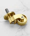 4 Pack Universal Brass Caster Stems Wheels 22mm Heavy Duty Swivel Casters 360 Degree Rotation For Metal Furniture