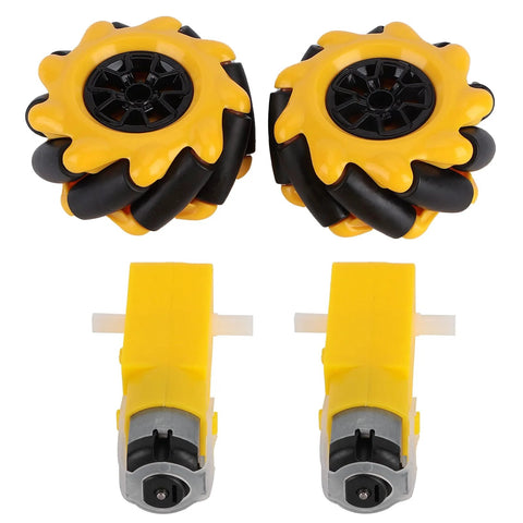 mecanum wheel kit for robot car with yellow TT motor