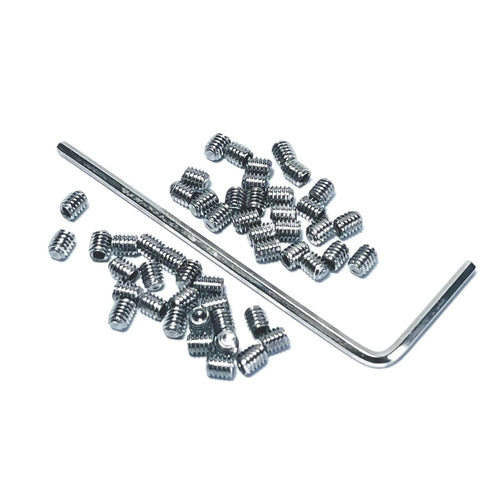 50 Piece M2.5 X 3mm Stainless Steel 304 Set Screws Hex Socket Allen Head Kit With 1.2mm Allen Wrench Heavy Duty Fasteners