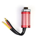 Red upgraded brushless motor for X07 X08 RC cars XWSDJ parts replacement, showing high speed torque boost and easy install features.