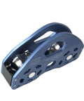 Heavy Duty Aluminum Zip Line Pulley System For Backyard Climbing Hauling And Rigging With Smooth Stainless Steel Bearings In Blue