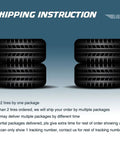 Golf Cart Tire Wheel Assembly 18x8.5-8 4 Ply With 4 Lugs On 4 Inch PCD Silver Rim Four Pack shipping instruction guide.