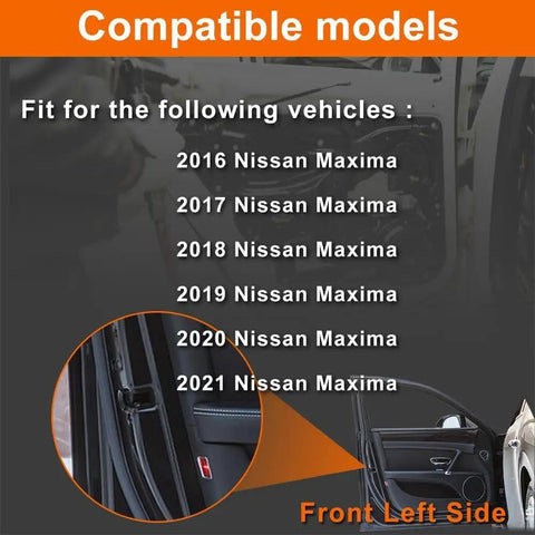 Nissan Maxima Front Left Driver Side Door Lock Actuator Replacement 2016-2021 compatible models list