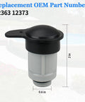 Air Jet Valve And Cap Kit For Above Ground Pool Inlets, Replacement Part Compatible With 26165EH, shown with dimensions