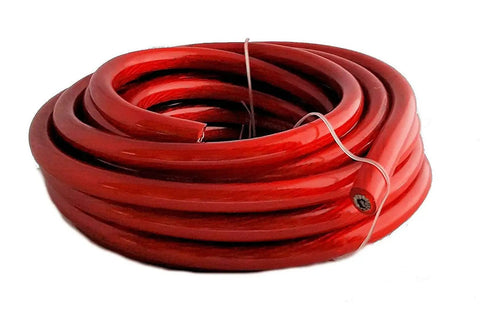 Beefy 8 Gauge Power Wire Set 10 Feet Total Black And Red CCA Automotive Battery Cable For Car Audio RV Wiring And Speaker Stereo Install Heavy Gauge Low Resistance Power Cable coiled red wire