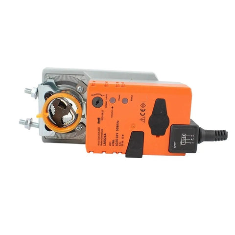 Hella Sturdy LMQ24A Damper Actuator 24V AC DC 4Nm Torque Knockout for HVAC and Industrial Automation, compact actuator motor.