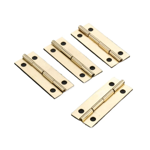 Rotating Concealed Hinges Set 12 Pack Antique Gold Cabinet Door Hardware 42x17mm Easy Install Heavy Duty Furniture Fittings