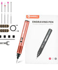 Badass Eighteen Thousand To Thirty Eight Thousand Rpm Rotary Carving Pen With Usb C Charger And A Full Forty One Piece Setup with engraving accessories.