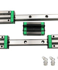 Pro Grade Heavy Duty HGR20 Linear Guide Rail Kit 2200mm With Four Bearing Blocks For DIY CNC Routers Lathes And Mills, steel rails