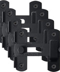Four Pack 4 Inch Stainless Steel Gate Latches Black Finish Flip Latches For Outdoor Fence Barn Doors Sliding Lock Hardware