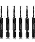 Six Pack M3 Drill Tap Combo Bits With 1/4 Inch Hex Shank And Smooth Operator Threading Set for quick shop repairs in heavy duty steel.