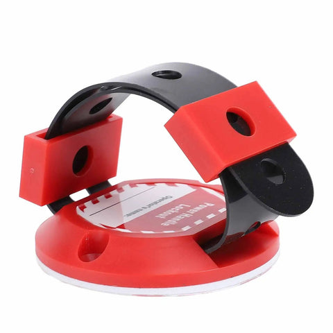 Insulated Electrical Panel Lockout Handle with Adhesive Backing for Easy No Fuss Mount or Screw Mount, Durable ABS, Weather Resistant