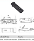 Rubber Cabinet Toggle Latch With Soft Pull Door Lock For Hidden Drawers, flexible mount, XK710 series 1pcs, durable C7-10 style
