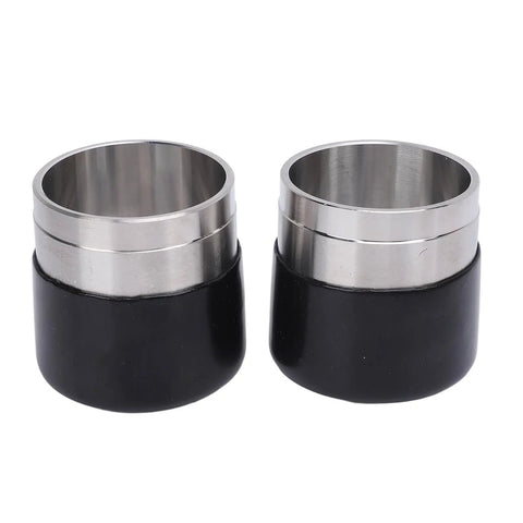 2-Pack Dual Sided Trailer Wheel Bearing Protector Cap, Stainless Steel Hub Cover, 2 Inch Diameter for Marine Use