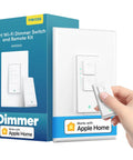 Hand using Smart Dimmer Switch With Remote, Neutral Wire Required, Plays Nice With Apple HomeKit, Alexa, Google Assistant