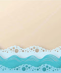 Beach Wave Metal Cutting Dies Set For Scrapbooking And Card Making, Summer Stencil And Embossing Templates, ocean theme craft dies