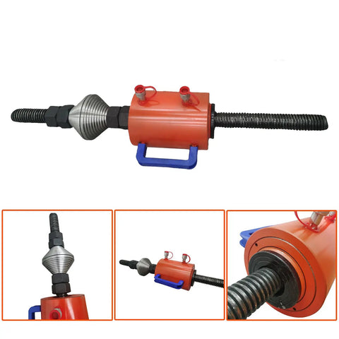 100 Ton Excavator Sleeve Pressing Machine With Electric Pump 220V 1.5KW Hydraulic Crawler Pin Press shown in various angles