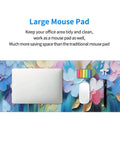Large Extended Gaming Mouse Pad With Non Slip Rubber Base And Stitched Edges 31.5 X 11.8 Inch Desk Pad For Keyboard And Mouse Floral Oil Flower Pattern Ultra Smooth Glide Office And Gaming Setup