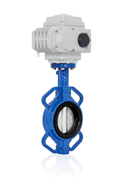 Snag This Badass 12 Inch Wafer Butterfly Valve With 24V DC Electric Actuator for heavy duty industrial flow control.