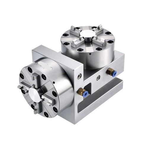 100mm Pneumatic Manual Chuck for EDM Spark Machines, dual-unit setup, Pro Grade Precision CNC Electrode Clamping, ER Interface Ready