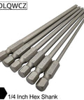 Long Philips Cross Screwdriver Bit Set 6 Pieces - 6 Inch S2 Steel Phillips Bits In PH1 3.0mm 4.0mm 4.5mm And PH2 4.5mm 5.0mm 6.0mm