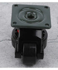 Four Piece Heavy Duty Ball Bearing Leveling Casters Set for Vending Machines and Heavy Equipment, front view