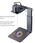 Auto Focus Laser Engraver Stand For LP1 Plus Portable Foldable Height Adjustable Stand With Built In Distance Sensor, side view.