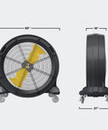 Kick Serious Heat To The Curb With This Heavy Duty 42 Inch Portable Barrel Fan Pumping 11044 Cfm industrial floor cooling dimensions.