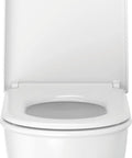 Universal Elongated Toilet Seat With Soft Close Lid And Stainless Steel Hinges, Durable Thermoplastic Construction, Fits Most Toilets, White