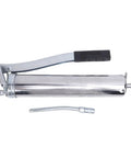 Heavy Duty Manual Grease Pump Single Piston With Release Valve For Quick Oil Discharge And Strong Pressure Explosion Proof Robust Design, metal body, ergonomic handle, included flexible nozzle.