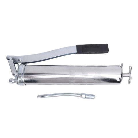 Heavy Duty Manual Grease Pump Single Piston With Release Valve For Quick Oil Discharge And Strong Pressure Explosion Proof Robust Design, metal body, ergonomic handle, included flexible nozzle.