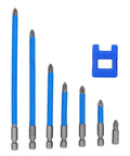 Top Tier PH2 Cross Screwdriver Bits Set 7pcs Magnetic Drill Kit Alloy Steel Size Range For Cars Repairs Motorcycles And Computers Heavy Duty Performance, 7 bits and magnetizer