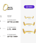 Ring Guard Set For Loose Rings 12 Pack With 3 Sizes In Golden Color Invisible Size Adjusters Tighteners Spacers And Fitters
