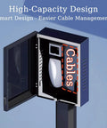 Premium Heavy Duty EV Charger Lock Box storage design with visible cables inside for easy management.